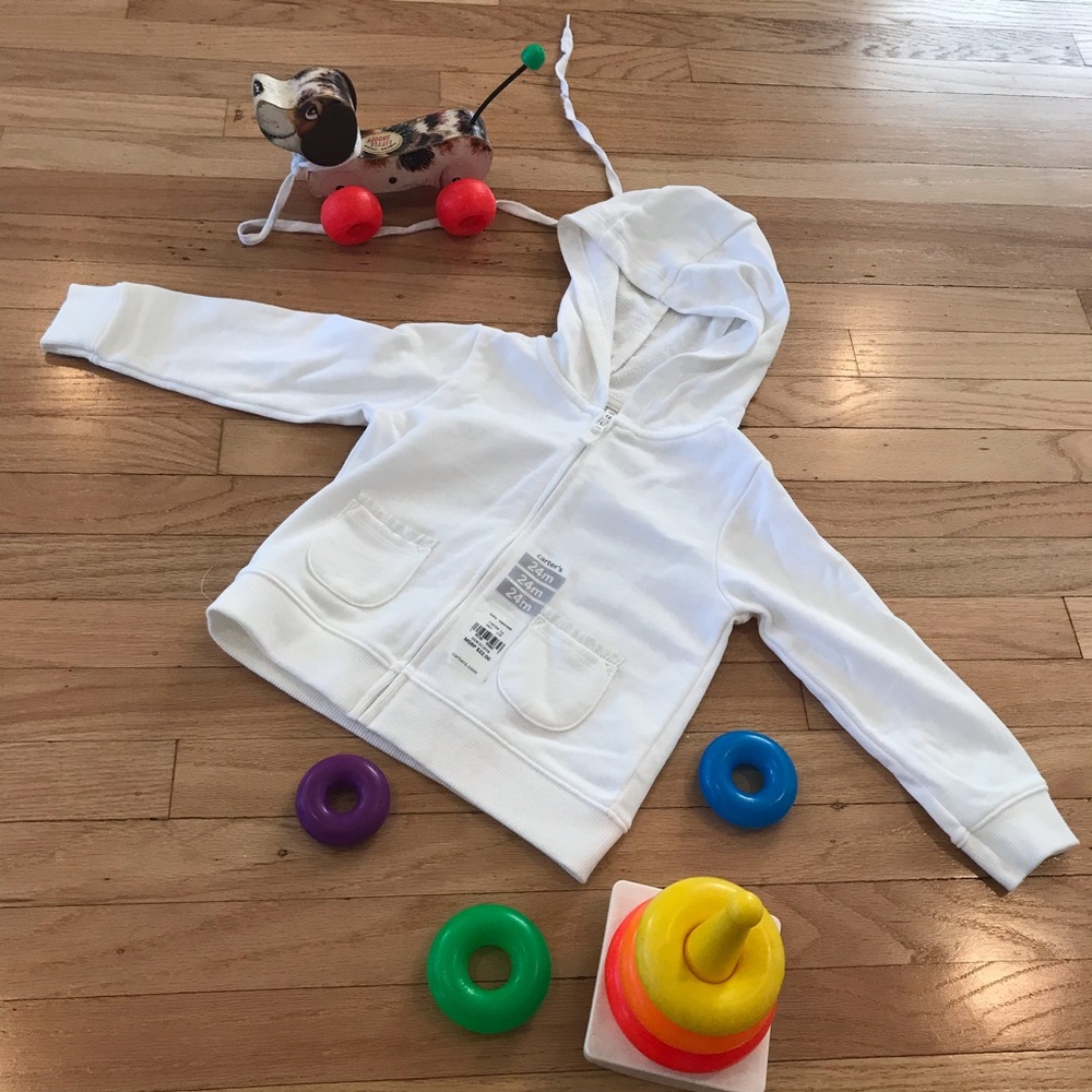 Carter’s Baby Girl Hoodie - White
